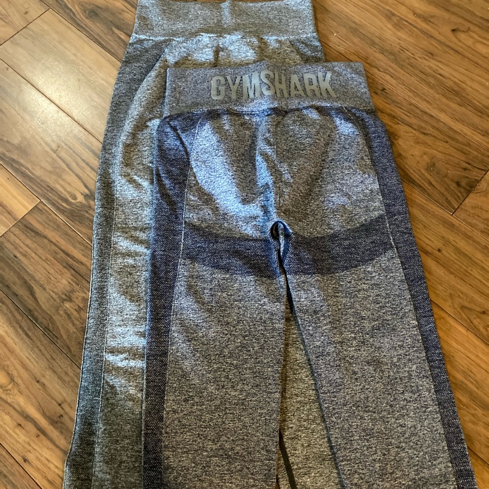 Gymshark grey and blue flex leggings